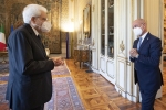 Il Presidente della Repubblica Sergio Mattarella accoglie Bernardo Petralia, Capo del Dipartimento dell’Amministrazione Penitenziaria,in occasione del 204° anniversario della sua costituzione
