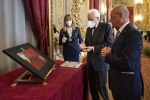 Il Presidente della Repubblica Sergio Mattarella con Bernardo Petralia, Capo del Dipartimento dell’Amministrazione Penitenziaria,in occasione del 204° anniversario della sua costituzione
