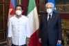 Il Presidente Sergio Mattarella con S.E. il Signor Sophann KET, nuovo Ambasciatore del Regno di Cambogia, in occasione della presentazione delle Lettere Credenziali 