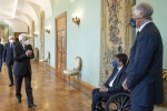 Il Presidente della Repubblica Sergio Mattarella incontra Giovanni Malagò, Presidente del CONI e Luca Pancalli Presidente del Comitato Italiano Paralimpico
