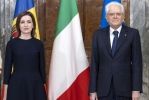 Il Presidente Sergio Mattarella con S.E. la Signora Maia Sandu, Presidente della Repubblica di Moldova, in visita ufficiale