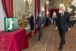 Il Presidente Sergio Mattarella nel corso dell'incontro con il Comandante Generale della Guardia di Finanza, unitamente ad una rappresentanza della Guardia di Finanza, in occasione del 247° anniversario della sua costituzione