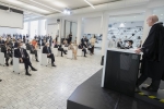 Il Rettore del Politecnico di Milano, Ferruccio Resta, nel corso del suo intervento in occasione dell'inaugurazione del nuovo Campus di Architettura del Politecnico 
