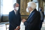 Il Presidente della Repubblica Sergio Mattarella con Luca Zaia presidente della Regione Veneto,in occasione dell'incontro con una delegazione della Conferenza delle Regioni e delle Province Autonome
