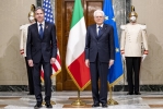 Il Presidente Sergio Mattarella con il Segretario di Stato degli Stati Uniti d’America, S.E. il Signor Antony John Blinken