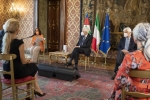 Il Presidente della Repubblica Sergio Mattarella incontra Lella GOLFO,Presidente della Fondazione Marisa Bellisario,unitamente alle vincitrici della XXXIII^ edizione del Premio “Mele d’oro”, promosso dalla Fondazione
