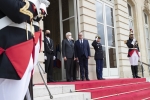 Il Presidente della Repubblica Sergio Mattarella con Richard Ferrand, Presidente dell’Assemblée Nationale