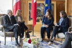 Il Presidente della Repubblica Sergio Mattarella all’Hôtel de Ville con Anne Hidalgo, Sindaco di Parigi