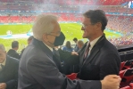 Il Presidente della Repubblica Sergio Mattarella alla finale degli europei di calcio