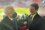 Il Presidente della Repubblica Sergio Mattarella alla finale degli europei di calcio