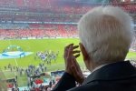 Il Presidente della Repubblica Sergio Mattarella alla finale degli europei di calcio