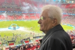 Il Presidente della Repubblica Sergio Mattarella alla finale degli europei di calcio