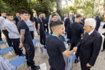 Il Presidente Sergio Mattarella saluta i giocatori della Nazionale di Calcio, vincitrice degli Europei 2020