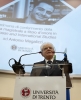 Il Presidente della Repubblica Sergio Mattarella nel corso della cerimonia di conferimento della laurea magistrale a titolo d’onore in European and International Studies ad Antonio Megalizzi