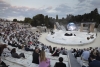 Il Presidente della Repubblica Sergio Mattarella e la Sig.ra Laura al Teatro Greco di Siracusa,in occasione della rappresentazione teatrale “Coefore Eumenidi”