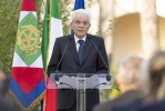 Il Presidente Sergio Mattarella rivolge il suo indirizzo di salute in occasione dell'incontro con i componenti dell’Associazione stampa parlamentare, i Direttori dei quotidiani e delle agenzie giornalistiche e i giornalisti accreditati presso il Quirinale per la consegna del “Ventaglio”