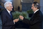 Il Presidente Sergio Mattarella con il M° Riccardo Muti