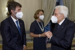 Il Presidente Sergio Mattarella con Dario Franceschini, Ministro della Cultura