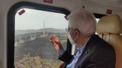 Il Presidente Mattarella sorvola le zone colpite dagli incendi 