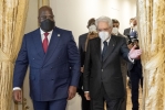 Il Presidente Sergio Mattarella con il Presidente della Repubblica democratica del Congo, S.E. il Signor FelixAntoine Tshisekedi Tshilombo