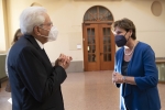 Il Presidente della Repubblica Sergio Mattarella con Maria Cristina Messa, Ministro dell’Università e della Ricerca, all'inaugurazione dell’Anno Accademico 2021-2022 dell’Università degli Studi di Pavia, in occasione del 660° anniversario dell’Ateneo
