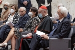 Il Presidente Sergio Mattarella nel corso del concerto promosso dalla Corte costituzionale nell’ambito della “Giornata mondiale dell’alfabetizzazione e della cultura” a conclusione del ciclo di Podcast “incontri”