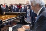 Il Presidente Sergio Mattarella nel corso del concerto promosso dalla Corte costituzionale nell’ambito della “Giornata mondiale dell’alfabetizzazione e della cultura” a conclusione del ciclo di Podcast “incontri”