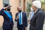 Nisida - Il Presidente della Repubblica Sergio Mattarella in visita al carcere minorile di Nisida accolto da Gianluca Guida, Direttore dell'Istituto Penale per i minorenni