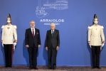 Il Presidente Sergio Mattarella con Egils Levits, Presidente della Repubblica di Lettonia, in occasione della XVI riunione del gruppo Arraiolos