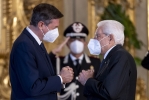 Il Presidente Sergio Mattarella con Borut Pahor, Presidente della Repubblica di Slovenia, in occasione della XVI riunione del gruppo Arraiolos