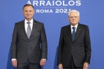 Il Presidente Sergio Mattarella con Andrzej Duda, Presidente della Repubblica di Polonia, in occasione della XVI riunione del gruppo Arraiolos