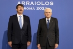 Il Presidente della Repubblica Sergio Mattarella con János Áder, Presidente della Repubblica di Ungheria, in occasione della XVI riunione del gruppo Arraiolos