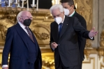 Il Presidente della Repubblica Sergio Mattarella con Michael D. Higgins, Presidente della Repubblica di Irlanda, in occasione della XVI riunione del gruppo Arraiolos