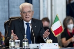 Il Presidente della Repubblica Sergio Mattarella in occasione della prima sessione dei lavori