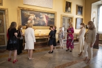 La Sig.ra Laura Mattarella e le consorti dei Capi di Stato del gruppo di Arraiolos visita la Galleria Borghese