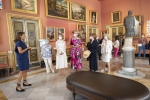 La Sig.ra Laura Mattarella e le consorti dei Capi di Stato del gruppo di Arraiolos visita la Galleria Borghese