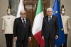 Il Presidente della Repubblica Sergio Mattarella e il Presidente della Repubblica di Malta, George Vella, in occasione degli incontri bilaterali