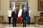 Il Presidente della Repubblica Sergio Mattarella e il Presidente della Repubblica di Malta, George Vella