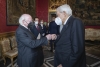 Il Presidente della Repubblica Sergio Mattarella con il Presidente d'Irlanda Michael D. Higgins, in occasione degli incontri bilaterali