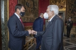 Il Presidente della Repubblica Sergio Mattarella con il Presidente di Ungheria, János Áder, in occasione degli incontri bilaterali