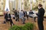 Il Presidente Sergio Mattarella incontra i rappresentanti delle Accademie nazionali delle scienze dei Paesi del G20, in occasione del “S20+SSH20 Academic Summit” 
