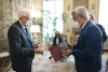 Il Presidente della Repubblica Sergio Mattarella con Paolo Siani, fratello di Giancarlo Siani