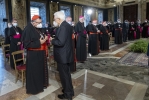 Il Presidente Sergio Mattarella in occasione dell'incontro con una delegazione del Consiglio delle Conferenze Episcopali d'Europa