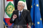 Il Presidente Sergio Mattarella rivolge il suo indirizzo di saluto in occasione dell'incontro con la Nazionale italiana di pallavolo femminile e maschile