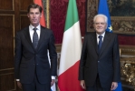 Il Presidente Sergio Mattarella con S.E. il Signor Willem Alexander Van Ee, nuovo Ambasciatore del Regno dei Paesi Bassi: presentazione delle Lettere Credenziali
