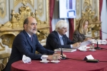 Il Consigliere per la Stampa e la Comunicazione Giovanni Grasso nel corso della presentazione di Quirinale Contemporaneo 2021