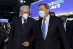  Il Presidente della Repubblica Sergio Mattarella con il Presidente del Consiglio Mario Draghi in occasione dell'evento "Youth4climate: Driving Ambition"