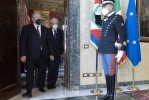 Il Presidente Sergio Mattarella con il Presidente della Repubblica d'Armenia Armen Sarkissian,  in occasione della Visita di Stato