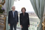 Il Presidente della Repubblica Sergio Mattarella con Nancy Pelosi, Speaker dei Rappresentanti della Camera degli Stati Uniti d’America
