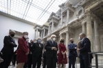 Il Presidente Sergio Mattarella visita il Museo di Pergamo, in occasione della visita di Ufficiale 